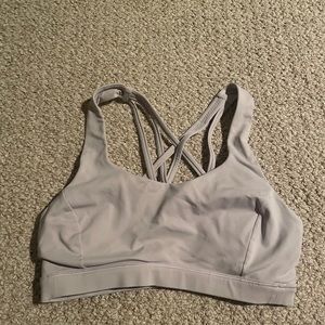 size 2 lulu sports bra beige